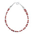 3-Strand Coral Liquid Silver Southwestern Bracelet AX125586